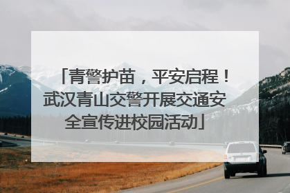 青警护苗，平安启程！武汉青山交警开展交通安全宣传进校园活动